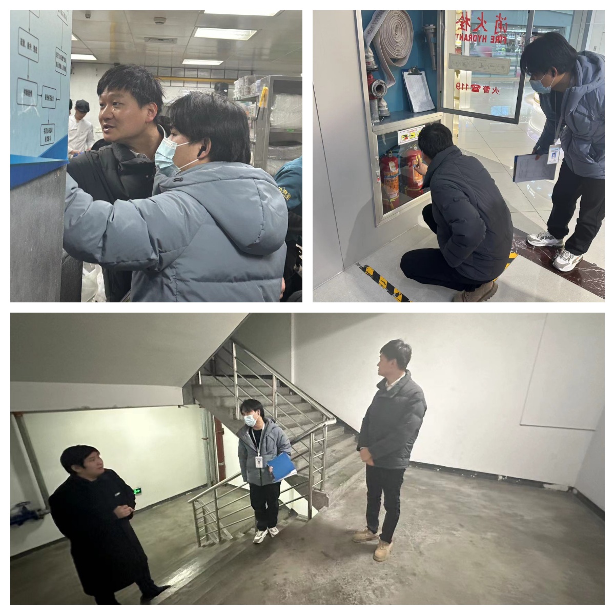 區(qū)商務(wù)局方紀(jì)元副局長蒞臨水晶城檢查節(jié)前消防安全